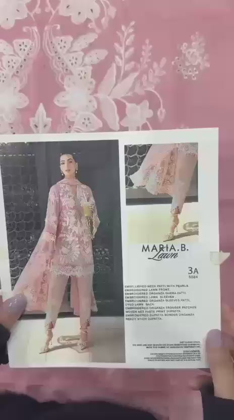 MARIA B LUXURY LAWN - 3A