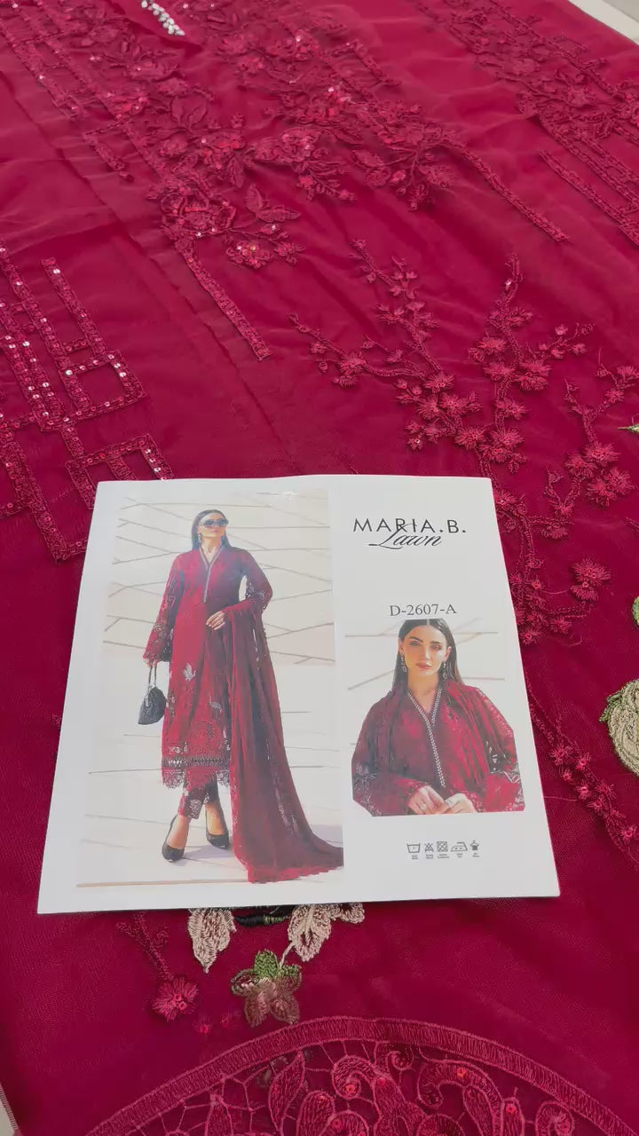 MARIA B LUXURY LAWN 2026 - D7A