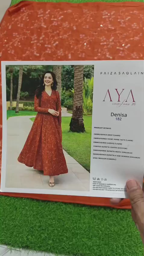 FAIZA SAQLIAN LUXURY LAWN 2026 - DENISA