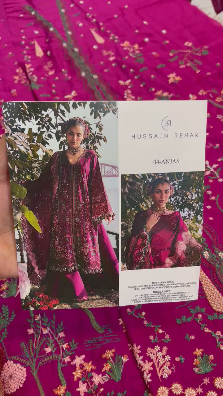 HUSSAIN REHAR LUXURY LAWN - 04 - ANJAS