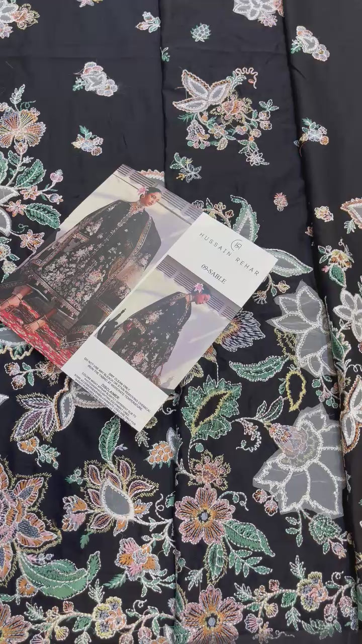 HUSSAIN REHAR LUXURY LAWN -09- SABLE