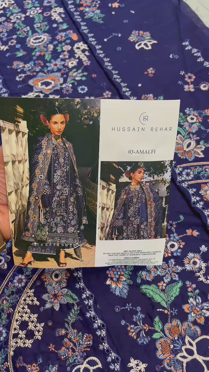 HUSSAIN REHAR LUXURY LAWN 2026 - 04 - AMALFE