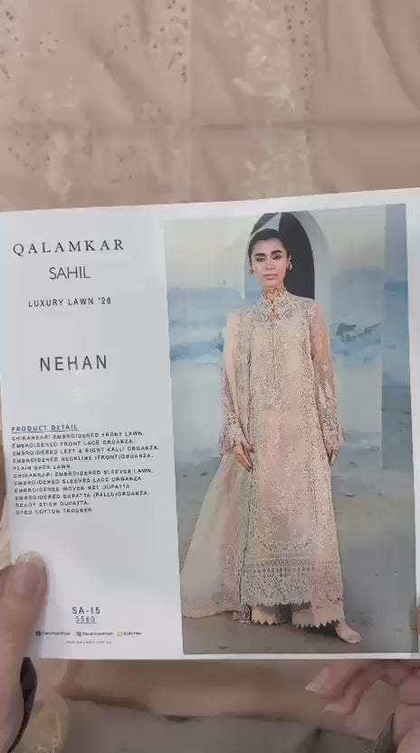 QALAMKAR LUXURY LAWN SAHIL - NEHAN