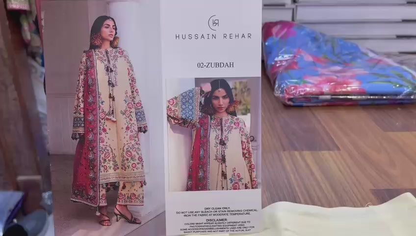 HUSSAIN REHAR LUXURY LAWN 02 - ZUBDAH