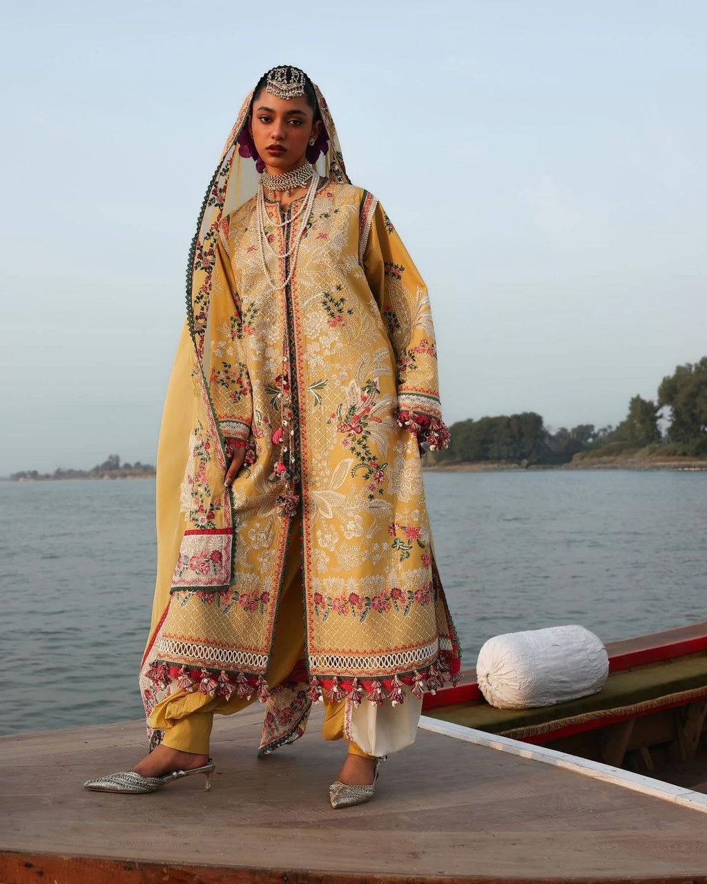 HUSSAIN REHAR LUXURY LAWN 2026 - 07 - OCHRE