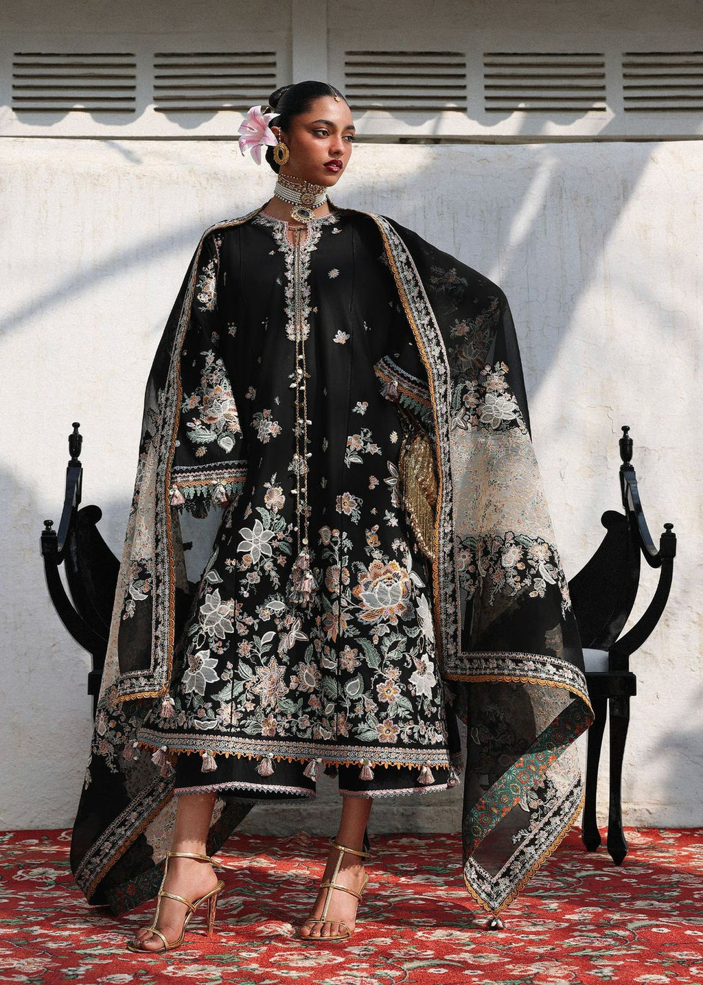HUSSAIN REHAR LUXURY LAWN -09- SABLE