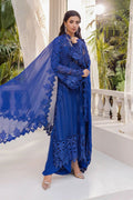 MARIA B 3 Piece Unstitched Embroidered Chiffon Suit | MPC-25-103