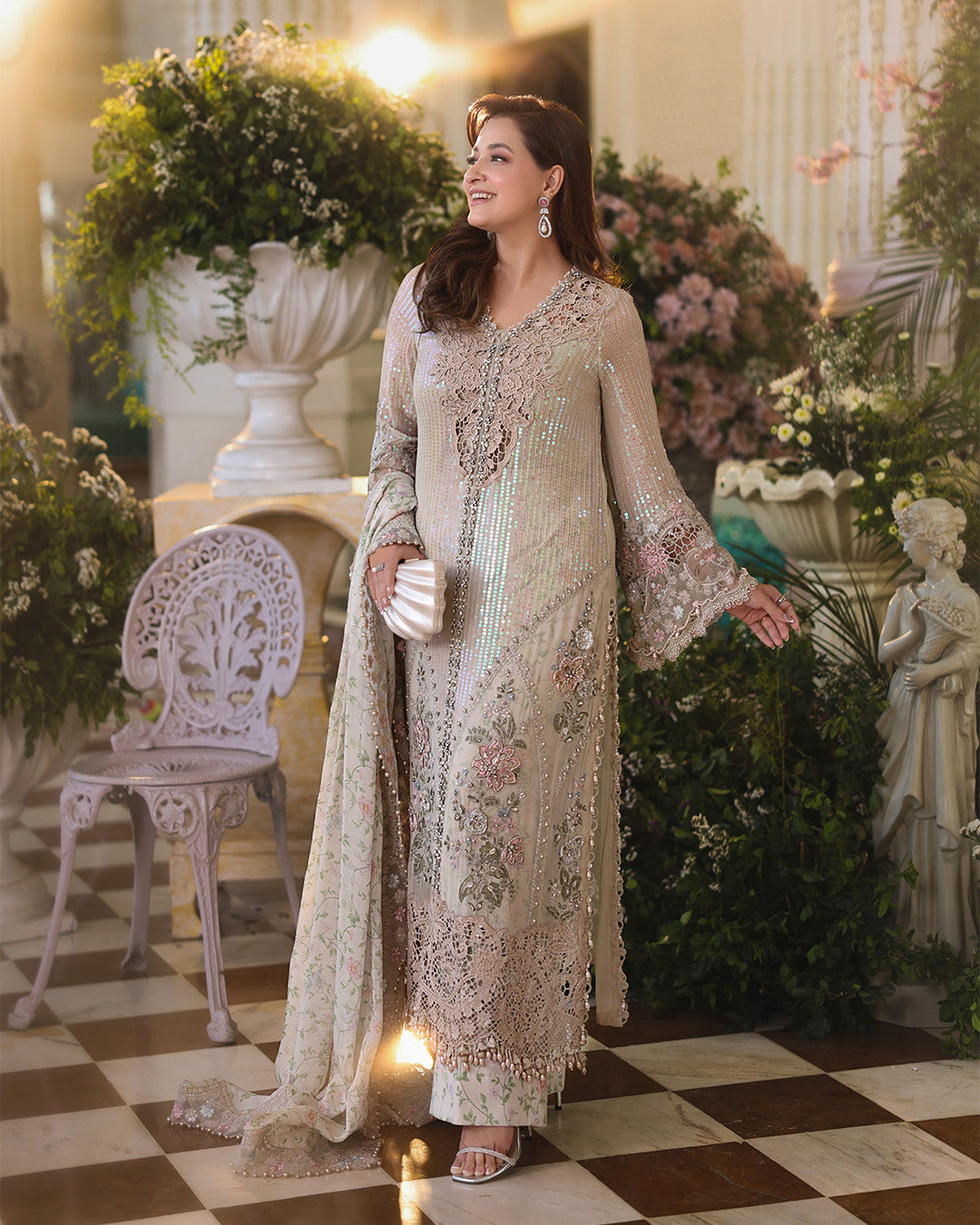 MARIA B - TEA AFFAIR - D7 - LUXURY CHIFFON COLLECTION 2026